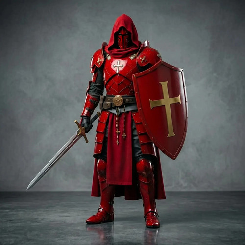 Handcrafted medieval templar - medieval,