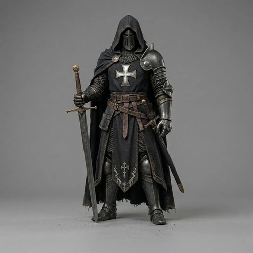 Handcrafted templar knight - templar,