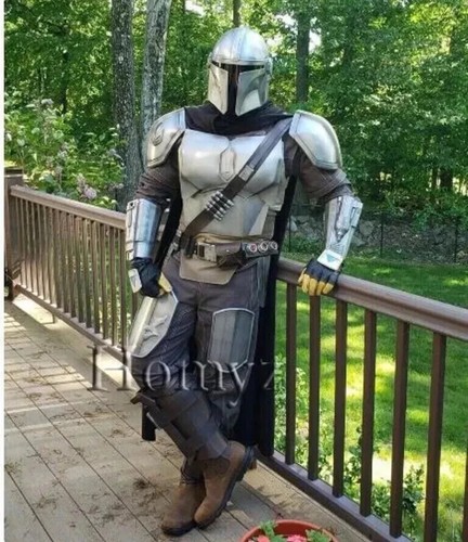 Silver mandalorian costume - mandalorian,