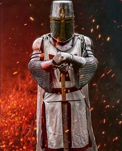 Medieval black templar knight - templar,