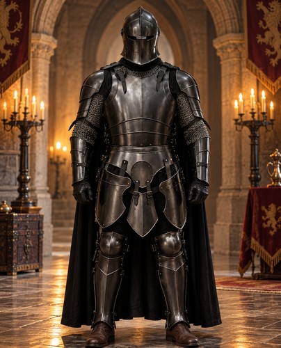Medieval black knight full - knight,