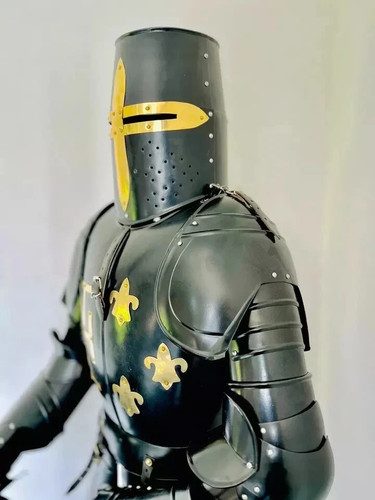 Black full body armor medieval - full,
