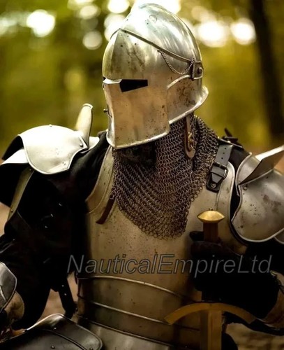 Medieval barbuta knight full - medieval,