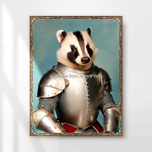 Badger suit armour - badger, medieval
